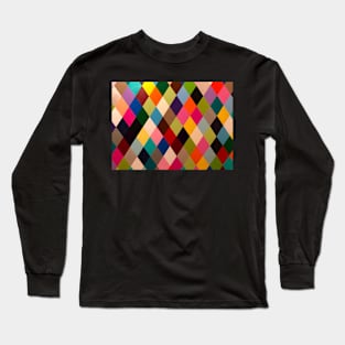 Hard Edge Diamonds Multicolor Long Sleeve T-Shirt